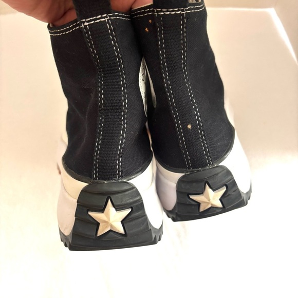 Converse Black/White Canvas Run Star Hike Platform Rugged Sneaker (10.5) - Picture 12 of 15